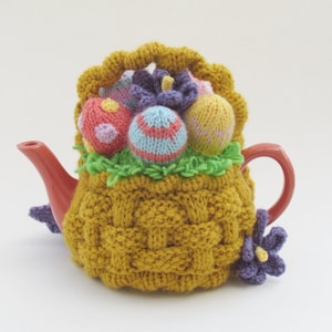 Basket of Easter Eggs Tea Cosy Knitting Pattern