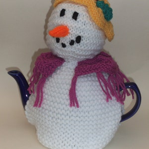 Crystal the Snowlady Tea Cosy Knitting Pattern