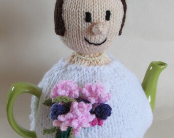 Brides Wedding Day Tea Cosy Knitting Pattern