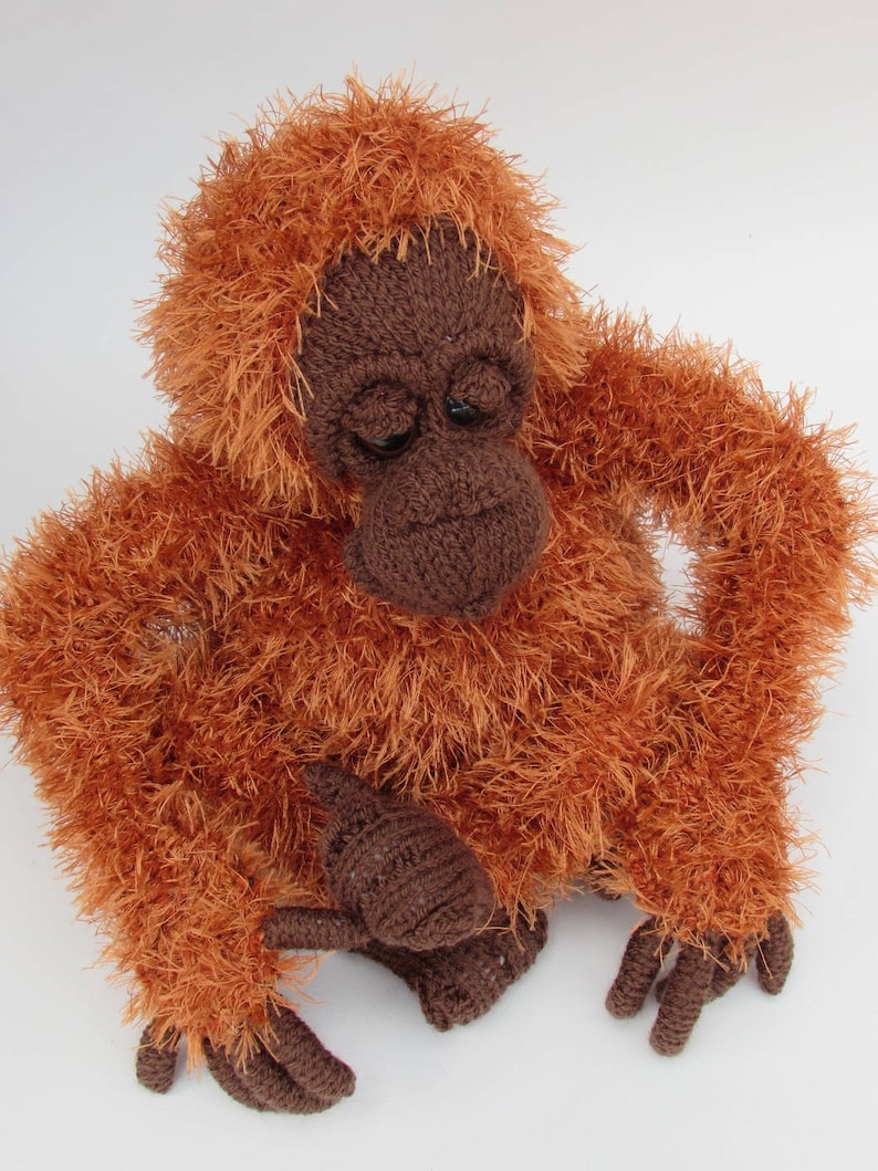 Orangutan Soft Toy Knitting Pattern Etsy