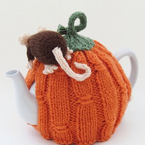 Harvest Pumpkin Tea Cosy Knitting Pattern image 9