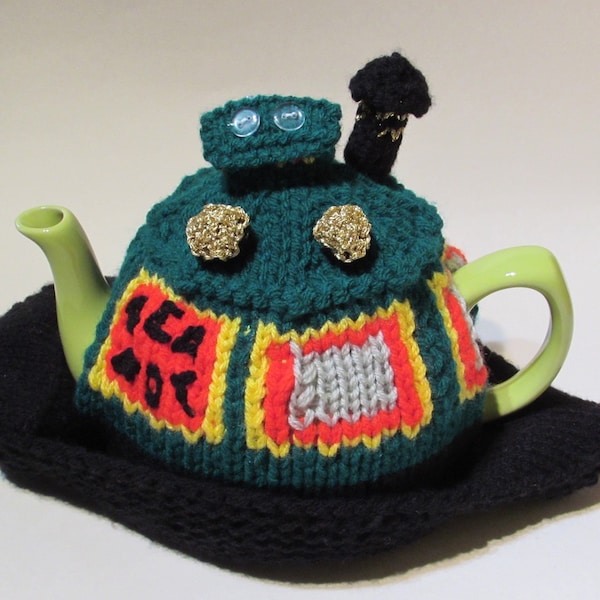 Canal Narrowboat Tea Cosy Knitting Pattern