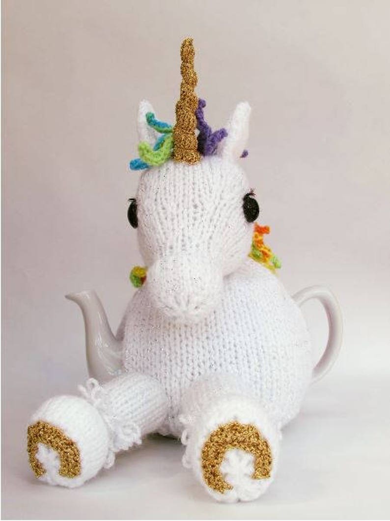 Unicorn Tea Cosy Knitting Pattern image 1