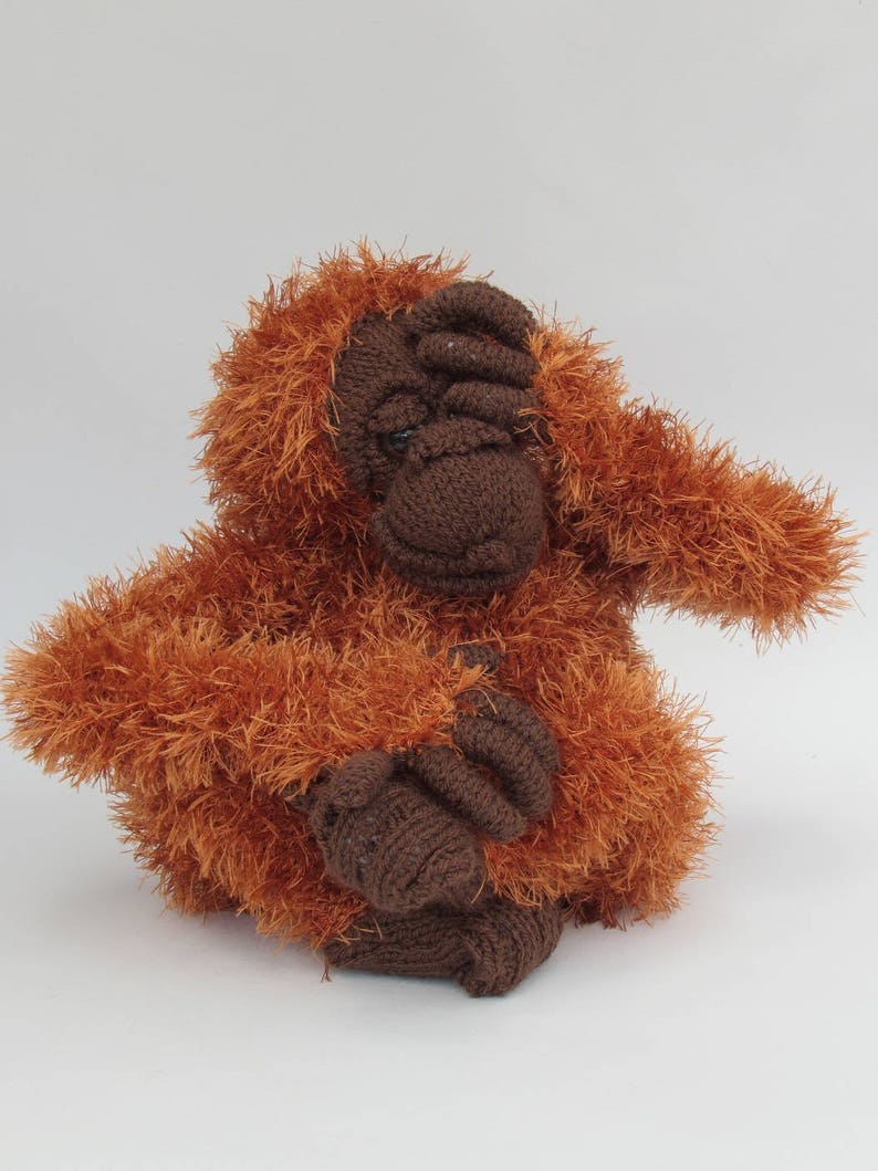 Orangutan Soft Toy Knitting Pattern Etsy