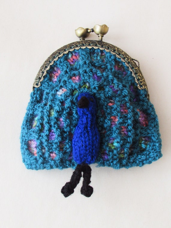 Buy Peacock Coin Purse Knitting Pattern From Teacosydfolk to Knit Your Own  Unique Purse of a Beautiful Peacock Online in India - Etsy