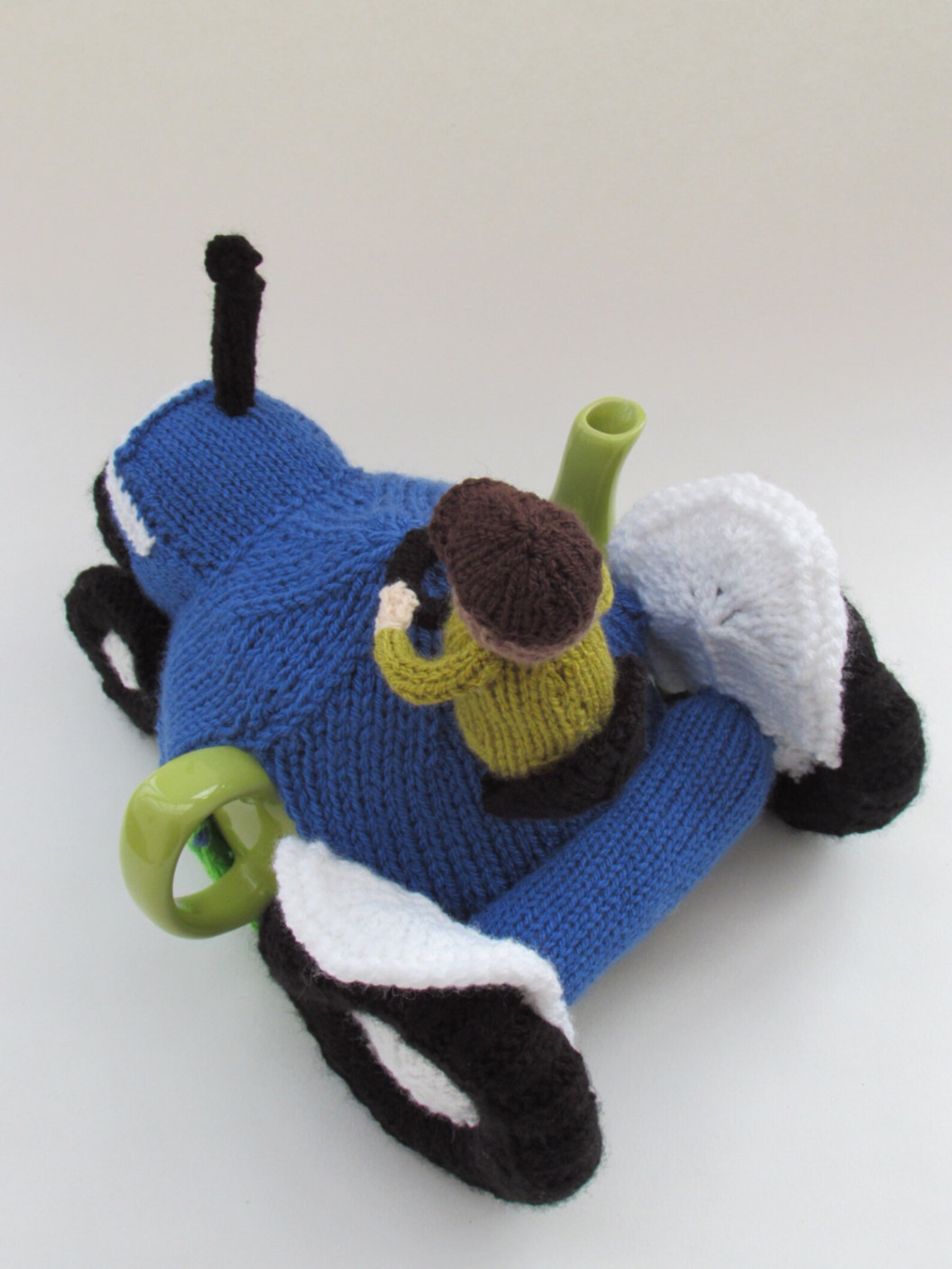 Blue Ford Tractor Tea Cosy Knitting Pattern Etsy