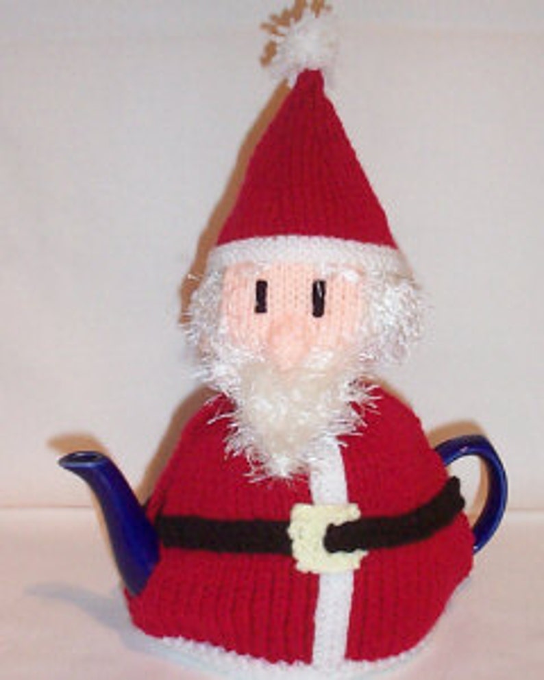 Santa Claus Tea Cosy Knitting Pattern Etsy