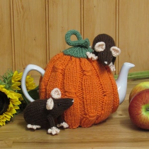 Harvest Pumpkin Tea Cosy Knitting Pattern image 10