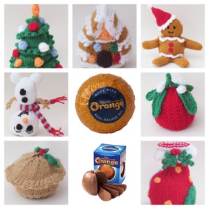 More Terry's Chocolate Orange Cosies Knitting Pattern to knit your own adorable Christmas Chocolate Orange Covers a wonderful gift to make image 1