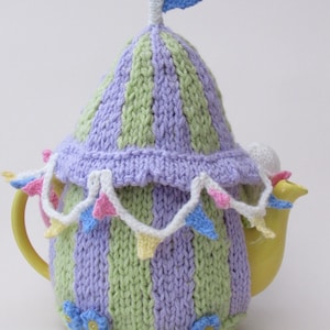 Summer Fayre Marquee Tea Cosy Knitting Pattern
