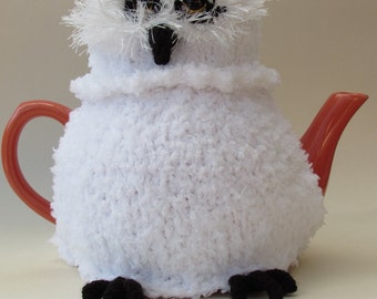 Snowy Owl Tea Cosy Knitting Pattern