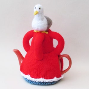 TeaCosyFolk&#39;s Sea Buoy Tea Cosy Knitting Pattern to knit your own fabulous maritime teapot cover