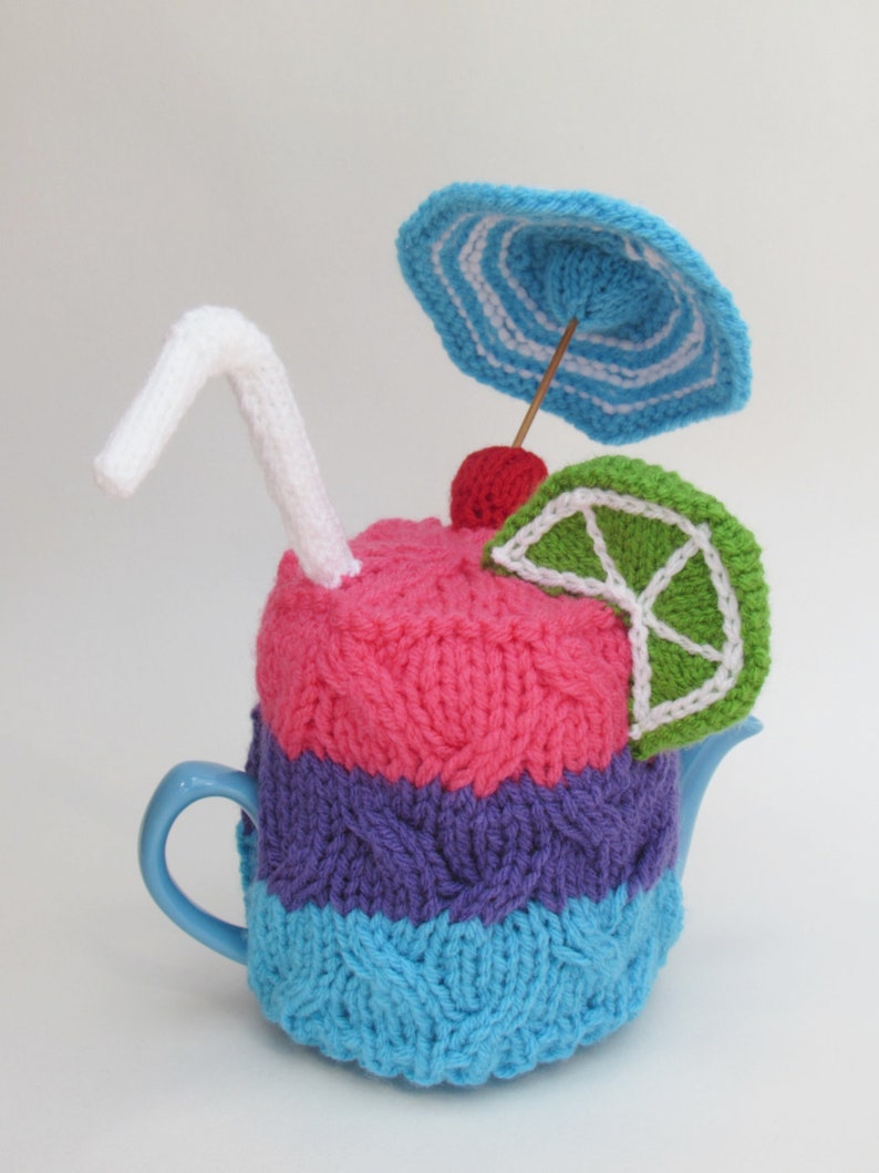 Cocktail Party Tea Cosy Knitting Pattern image 4