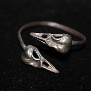 Adjustable Bird Skull Bracelet