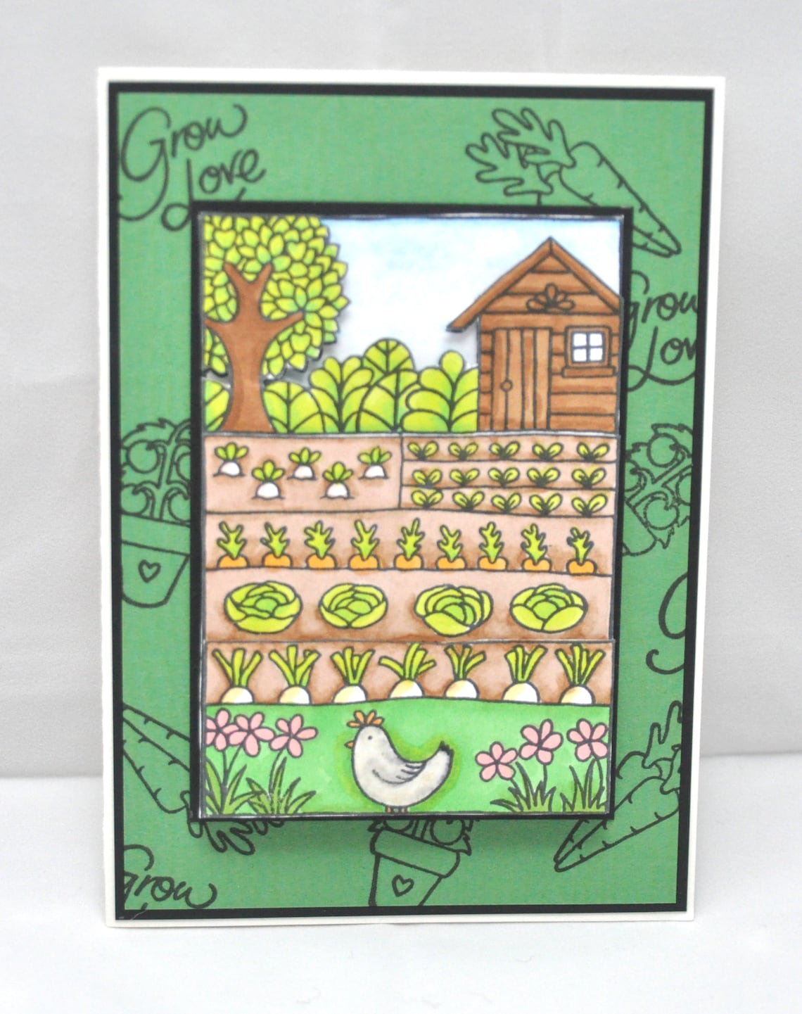 Vegetable Garden A6 Clear Stamps Set With Free P&p Etsy