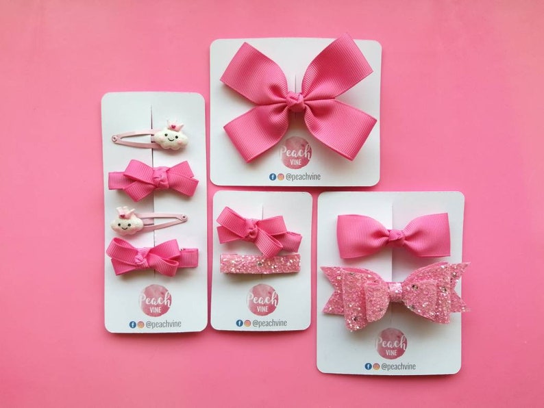 Hair Bow Cards Display Cards for Hair Clips Card Displays Etsy