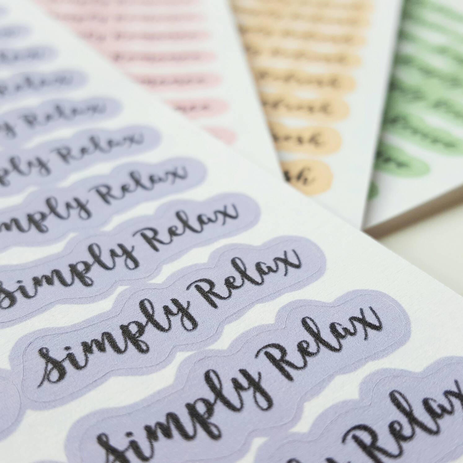 Custom Word Stickers Custom Planner Stickers Planner Etsy