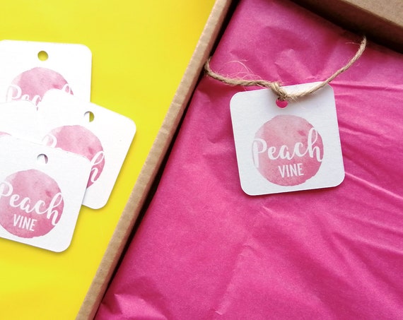 Logo Tags - Branded Swing Tags for Packaging - Small Business Logo Tags - Logo Card Tags with Holes - Custom Logo Tags - Square Swing Tags