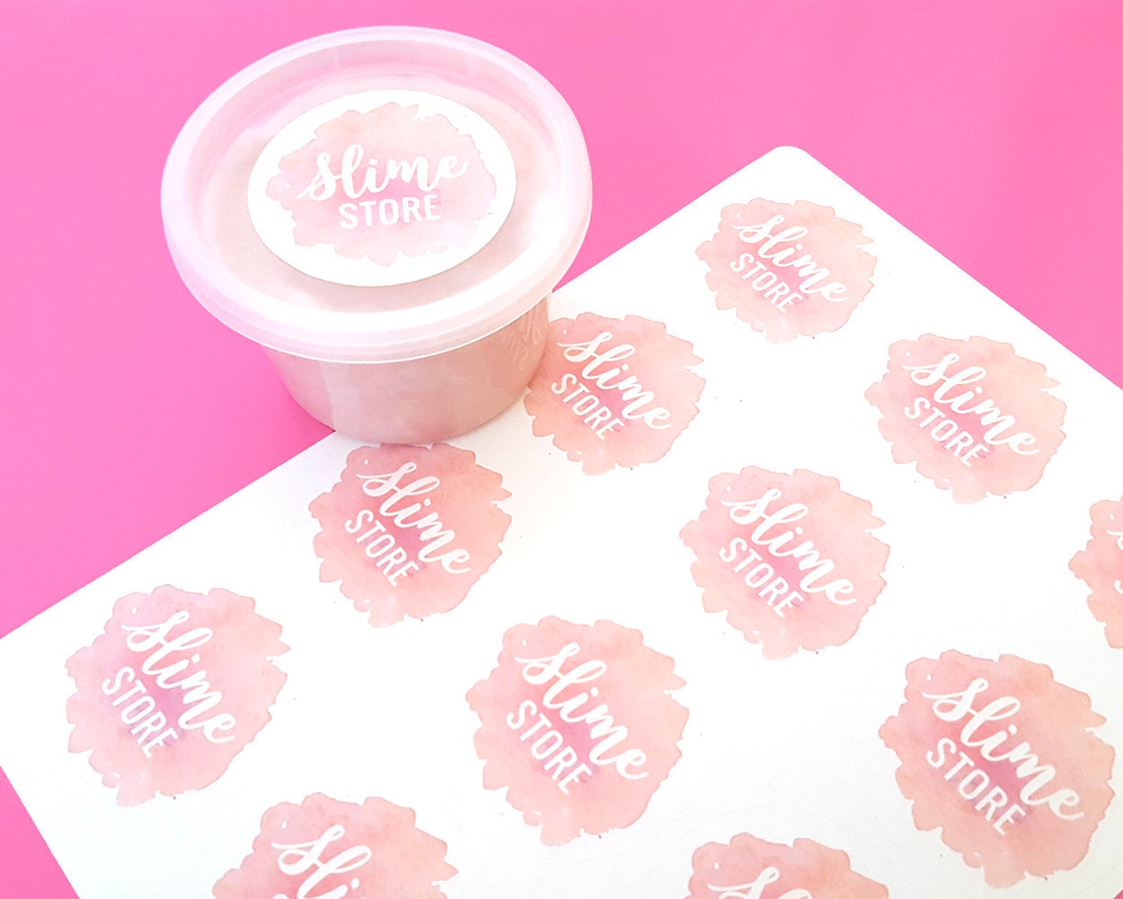 Slime Stickers Labels for Homemade Slime Slime Store Etsy