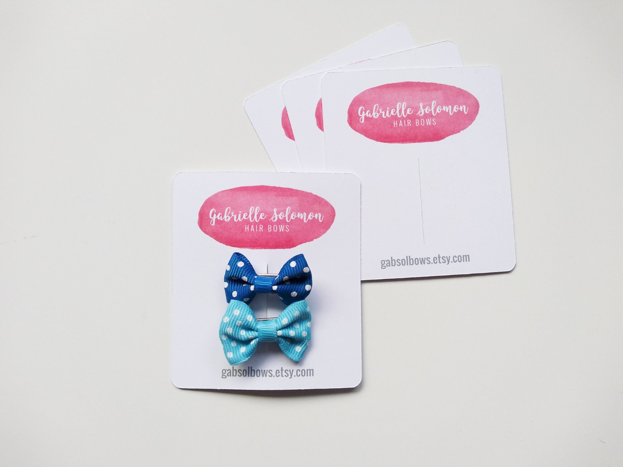 Hair Bow Cards Display Cards for Hair Clips Card Displays Etsy UK