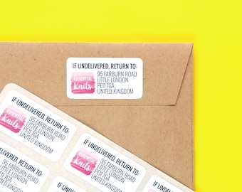 Etiquetas de dirección de devolución, etiquetas adhesivas para embalaje, etiquetas adhesivas con dirección, etiquetas de dirección personalizadas, etiquetas de envío, etiquetas adhesivas de devolución