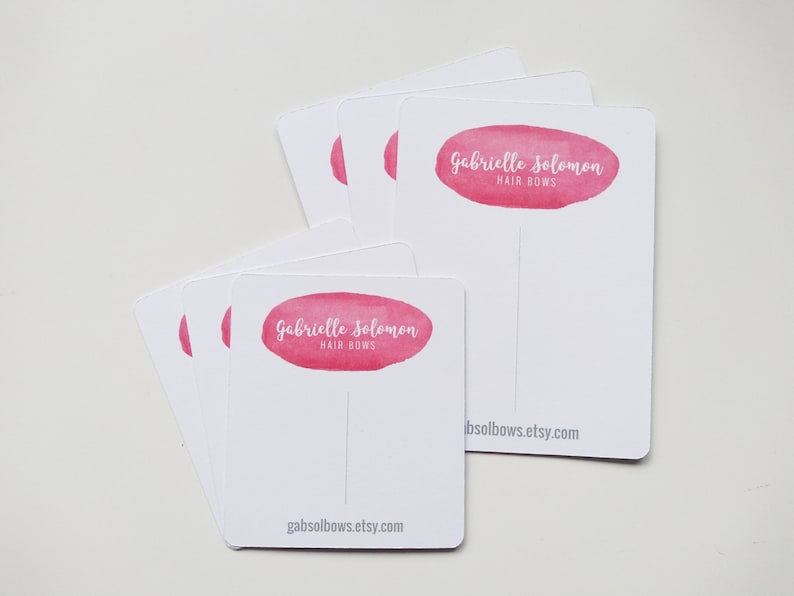 Hair Bow Cards Display Cards for Hair Clips Card Displays Etsy Australia