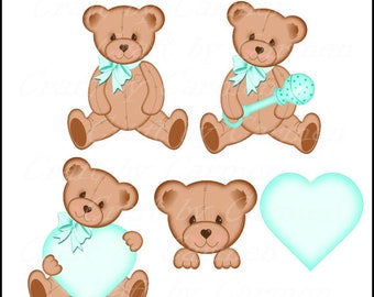 Moana Bear-Teal-stuffed bear novelty bear souvenir bear handmade bear custom bear teddy bear