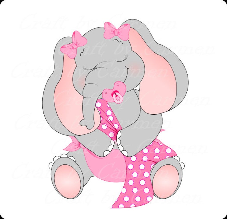 Cute Elephant Clip Art Zoo Safari Jungle Graphic Design - Etsy
