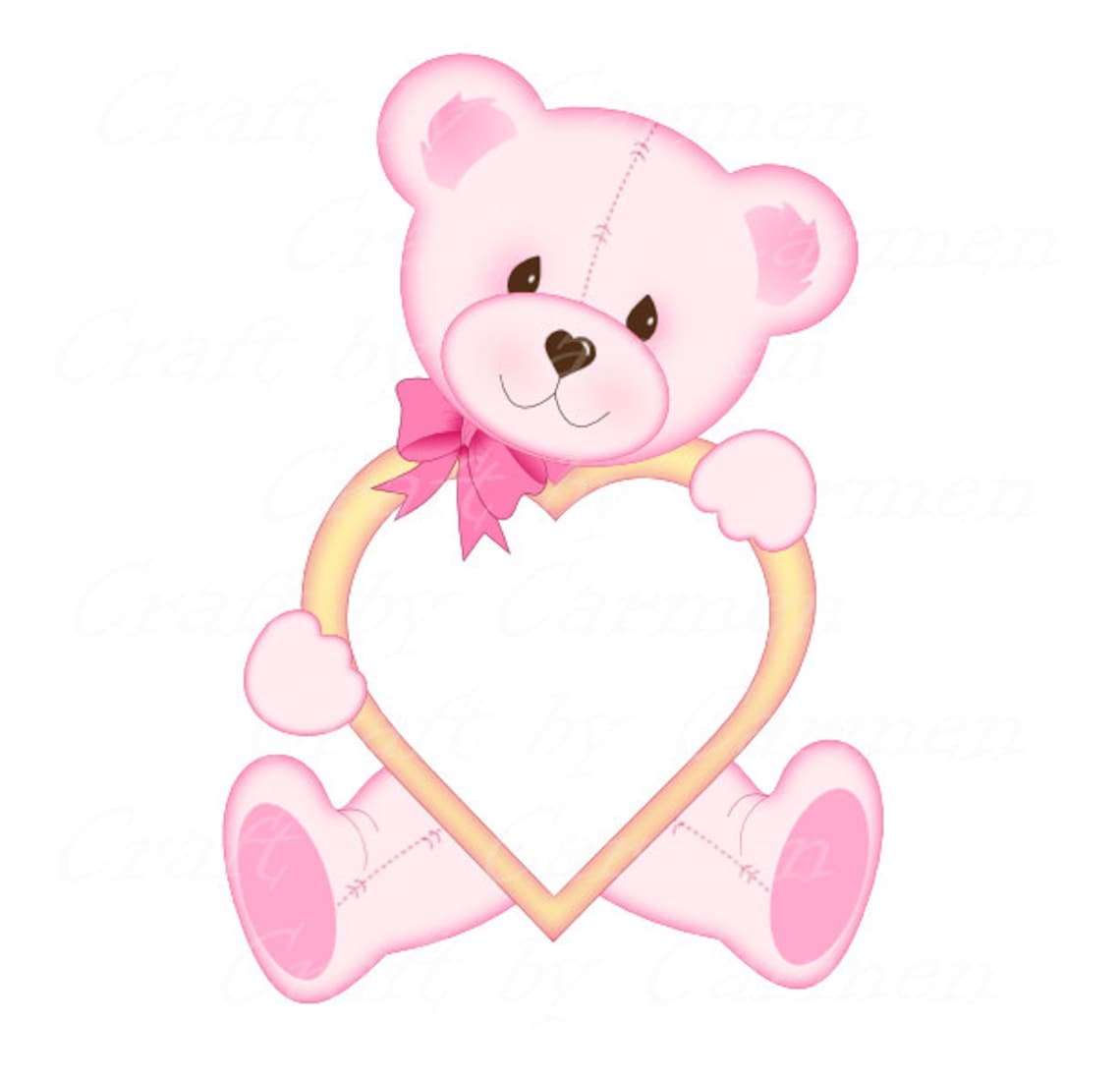 Teddy bear frames cute framesphoto frame frame | Etsy