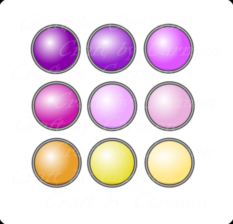 Buttons for Paper Clip Artbuttonsbuttons Clipart - Etsy
