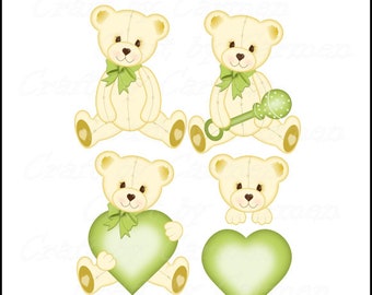 Images clipart d’ours en peluche, mignon, ours, bébés ours, art numérique, (utilisation personnelle et petite entreprise). Arrière-plan transparent