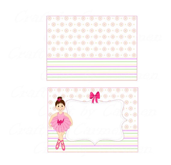 Ballerina Invitation Birthday Invitations Baby Shower Invitations Ballerina Tags Dance Party Printable Invitation Ballerina