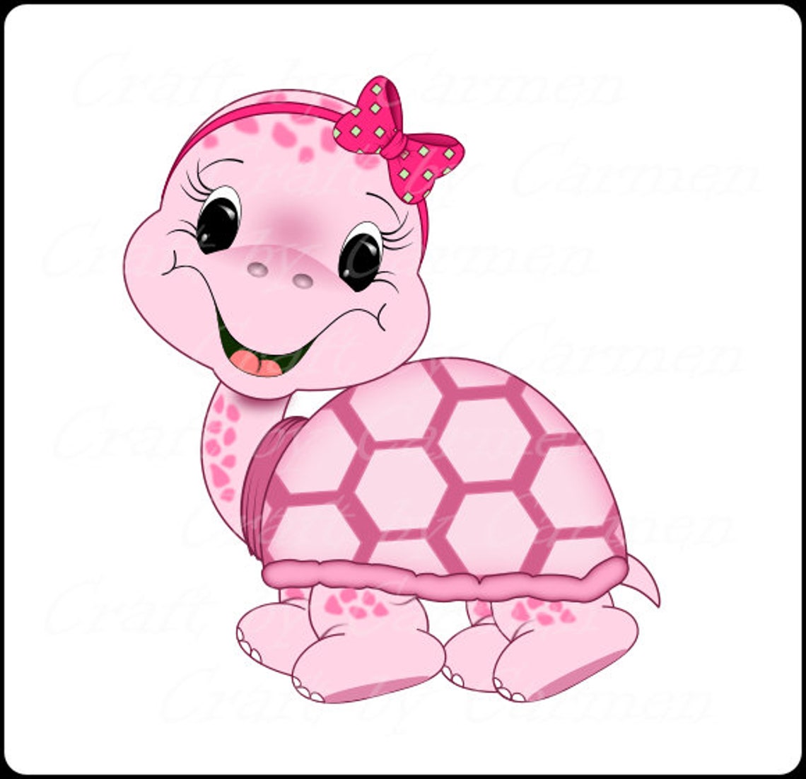 Turtle Clip Art Sublimation Pink Turtle Cute Turtles Zoo - Etsy