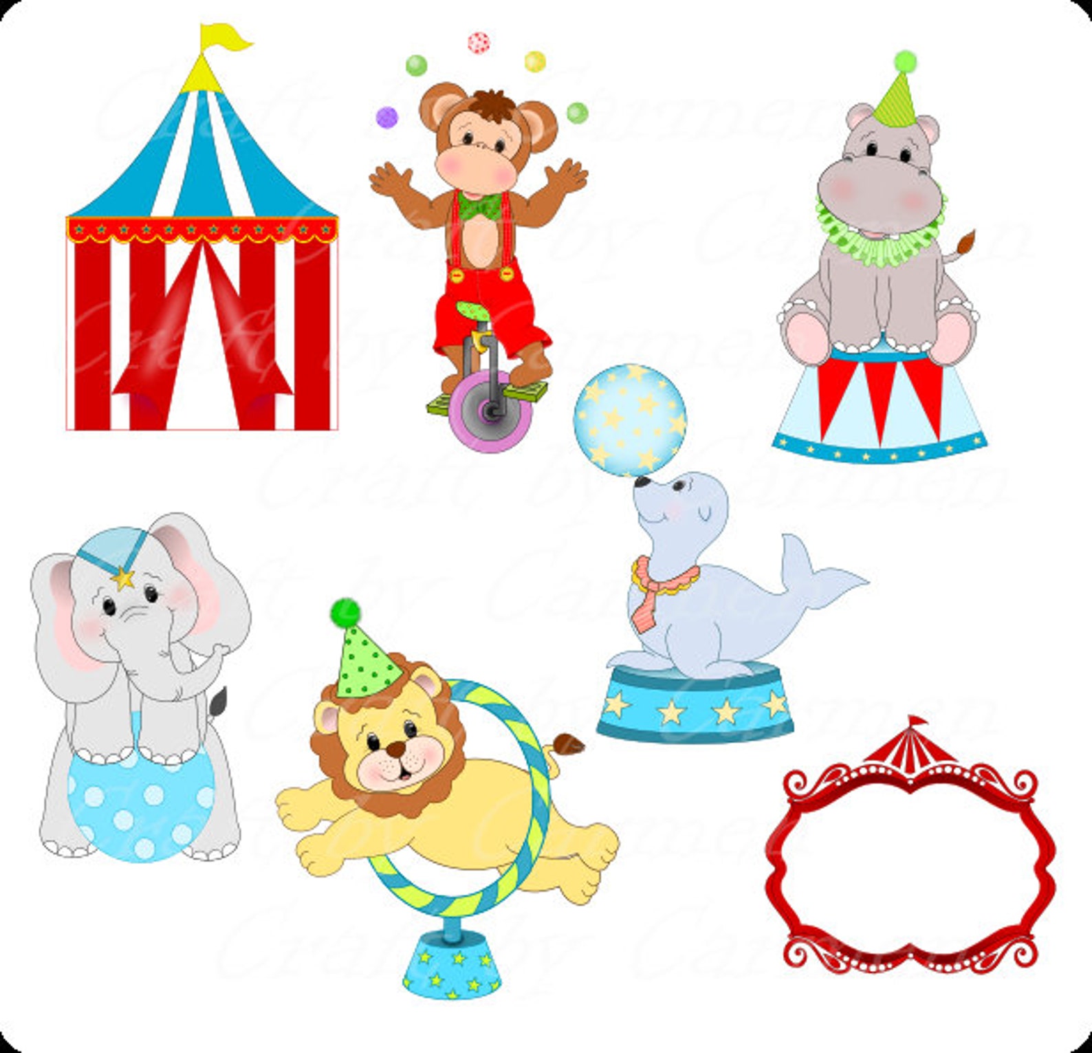 [Letter3 5] Carnival Clipart - o2byw1u