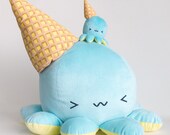 Giant Melty Octopus Ice-cream Plushie by TENTA.CO the creators of the original ice-cream octopus