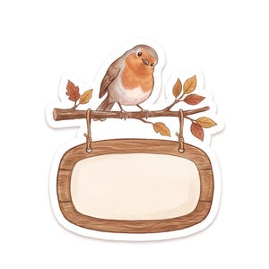 Étiquettes personnalisables pour agenda numérique, bannières et panneaux vierges sur le thème de la forêt (téléchargement numérique)