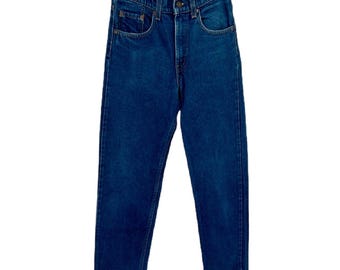 Vintage Levi’s 505-0217 Straight Leg Jeans W29 L30 High Rise Blue Denim