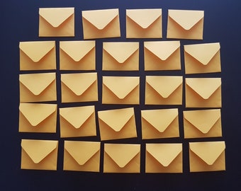 Mini Mango Envelopes, Tiny Scrapbooking Envelopes (Set of 24)