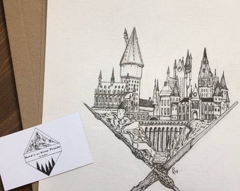 Magical Castle Art Etsy