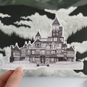 La Winchester Mystery House - Adesivo fustellato in vinile