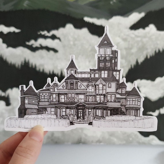 The Winchester Mystery House Vinyl Die Cut Sticker Etsy