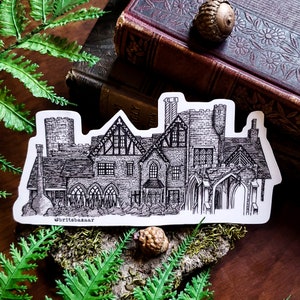 Hill House - Haunted House Horror Art Vinyl Die Cut Sticker