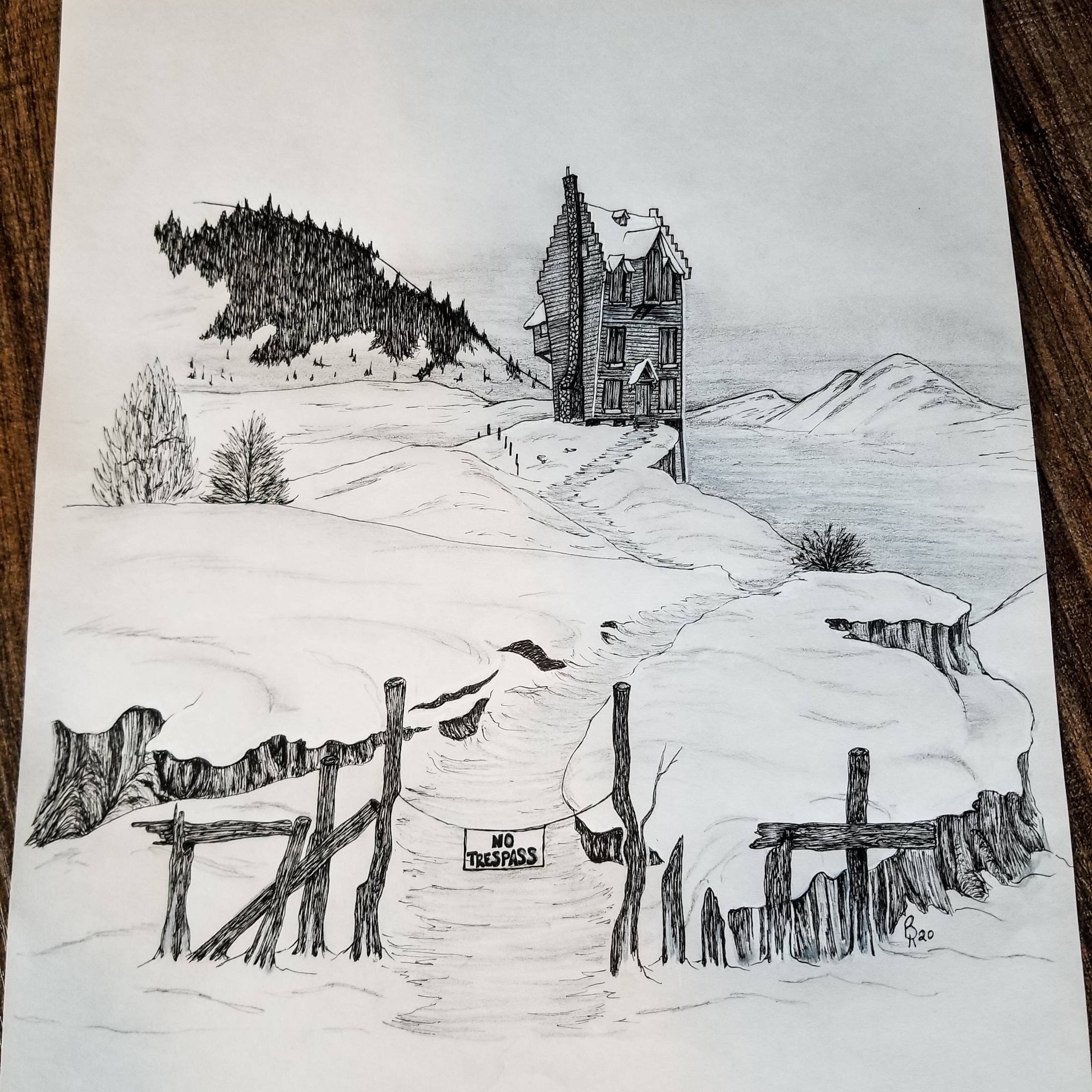 Haunted Shack of Shrieking Wall Art Print | Etsy