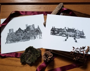 The Haunting of Hill House and Bly Manor Wall Decor Fine Art Print Set