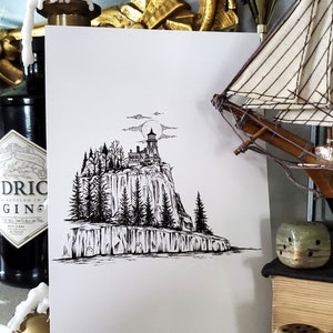 Split Rock Minnesota Haunted Lighthouse - Wall Decor Fine Art Print