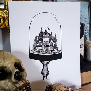 We Have Always Lived in the Castle- Shirley Jackson Haunted House Wall Decor Fine Art Print