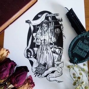Constance Hatchaway Haunted Mansion Bride- Wall Decor Fine Art Print