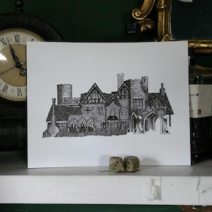 Haunted Hill House Wall Decor Fine Art Print