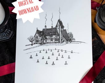 ティム・バートンの鉛筆画肖像画プリント - Etsy 日本
