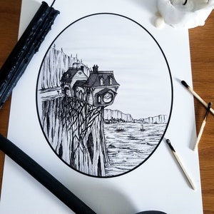 Aunt Josephine's House- A Series of Unfortunate Events Fine Art Print Wall Decor